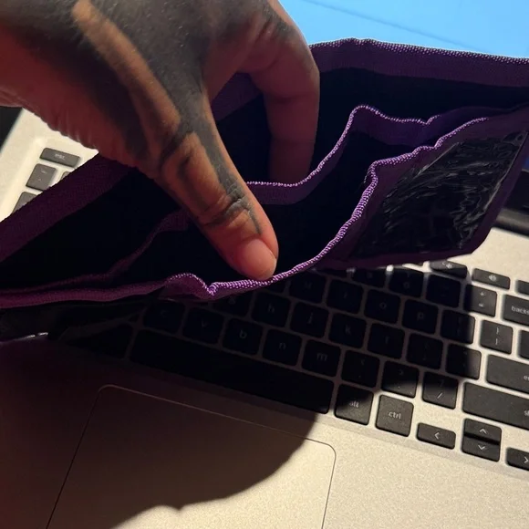 Lootcrate Soundwave Transformers Purple and Yellow wallet - Picture 8 of 10